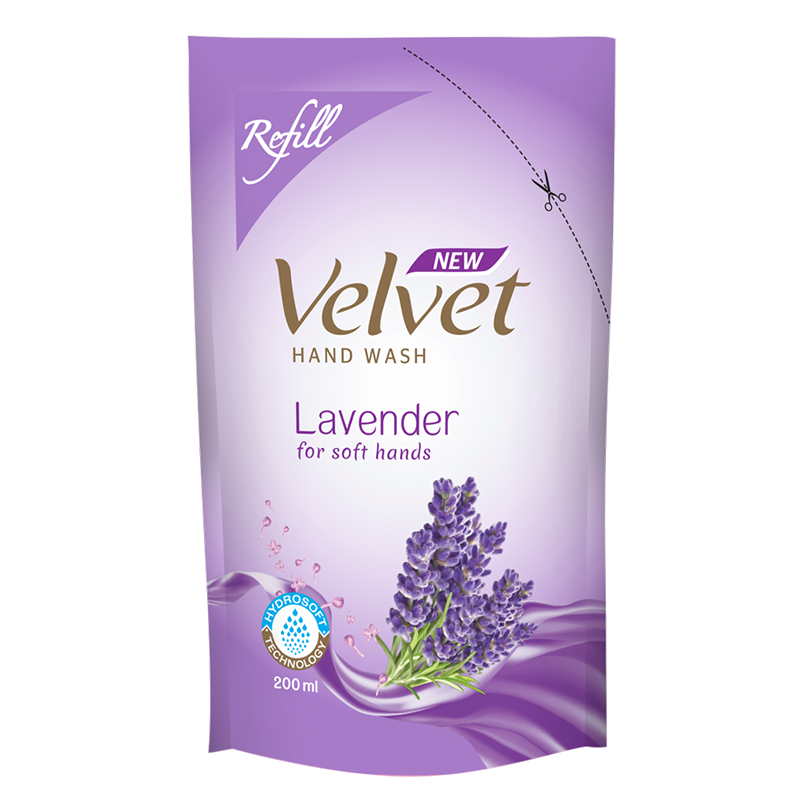 Velvet Handwash Refill Pouch Lavender-200ml